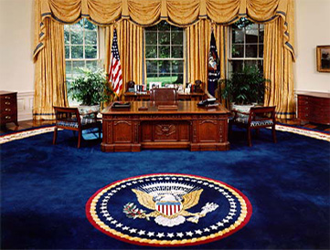 Le Bureau ovale à la Maison Blanche