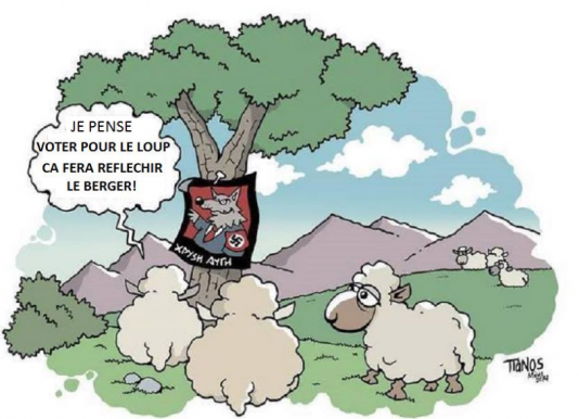 Cartoon evoqué par S Berger dans sa conférence